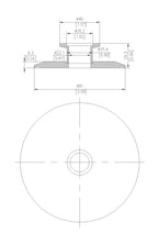 End Cap Reducer | Tri Clamp 3 in. x KF25. - SS304 / 3A