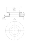 End Cap Reducer | Tri Clamp 3 in. x KF50. - SS304 / 3A