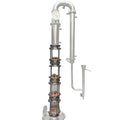 3 inch / 4 inch 4 Plate Glass Distillation Column Sections