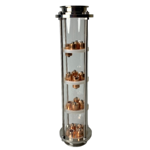 3" Borosilicate glass copper bubble plate moonshine reflux column