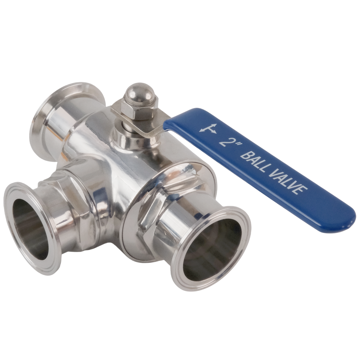 Tri Clamp 3 Way Ball Valve (T type)