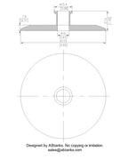 End Cap Reducer | Tri Clamp 4 in. x 0.75 in. - SS304 / 3A