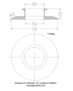End Cap Reducer | Tri Clamp 4 in. x 2 in. - SS304 / 3A