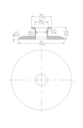 End Cap Reducer | Tri Clamp 4 in. x KF25. - SS304 / 3A