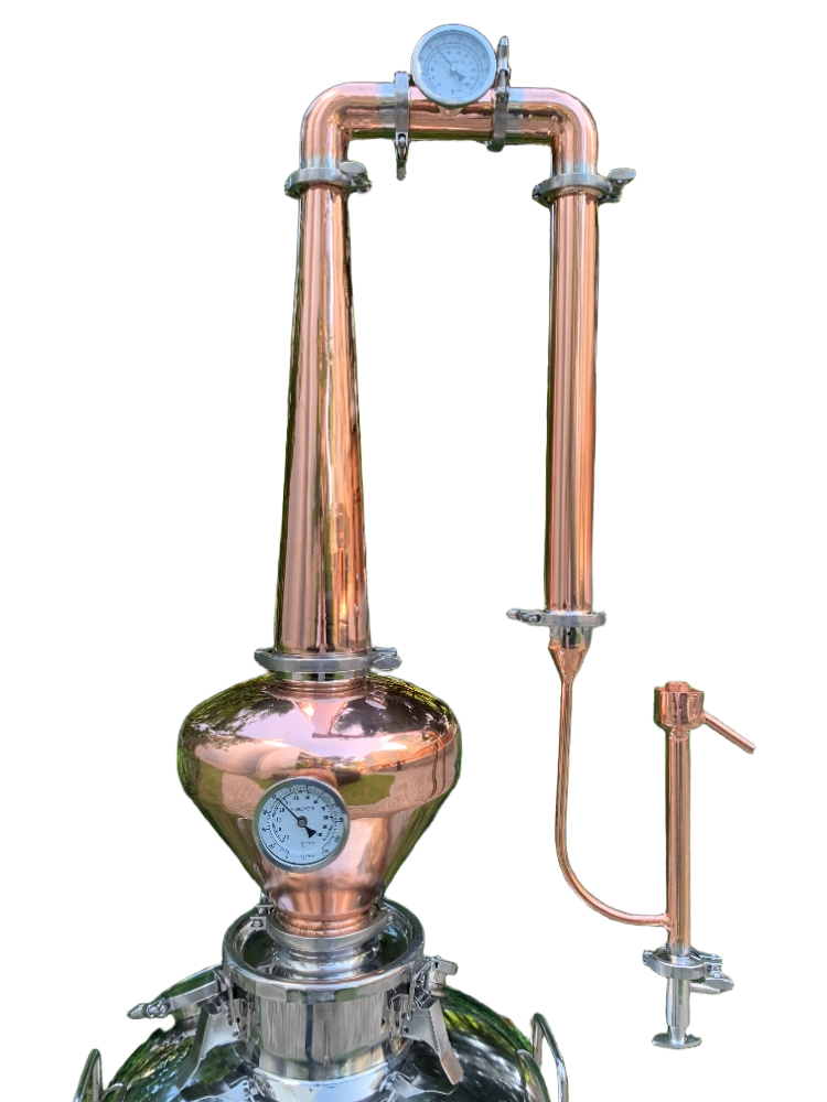 4" Copper Pot Still Column for Whiskey, Tequila, Brandy and Rum
