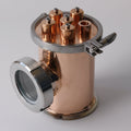 4 inch Copper / Stainless Steel Reflux Column Section w/ Bubble Plate
