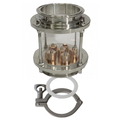 Glass Reflux Column Section with Copper Bubble Plate, Clamp and Gasket