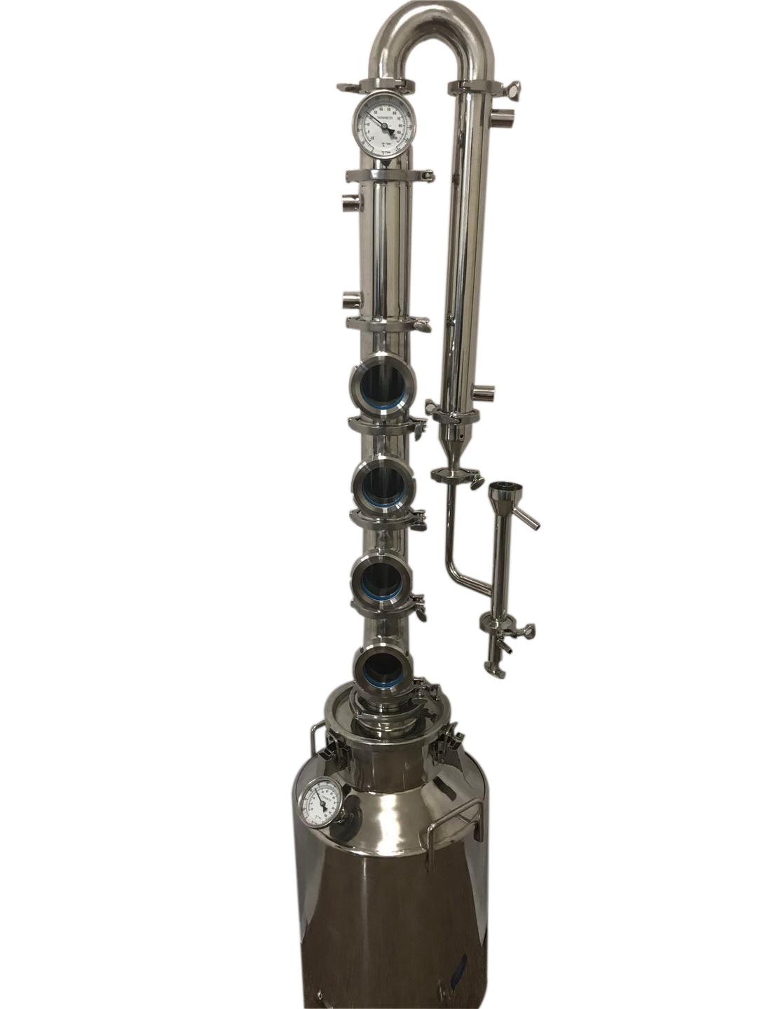 50Lt 3 inch 4 Plates Stainless Steel Reflux Still