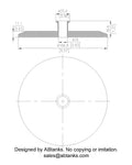 Eccentric End Cap Reducer | Tri Clamp 6 in. x 0.75 in. - SS304 / 3A