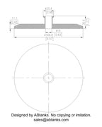 Eccentric End Cap Reducer | Tri Clamp 6 in. x 0.75 in. - SS304 / 3A
