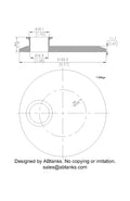 Eccentric End Cap Reducer | Tri Clamp 6 in. x 1.5 in. - SS304 / 3A