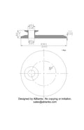 Eccentric End Cap Reducer | Tri Clamp 6 in. x 1 in. - SS304 / 3A
