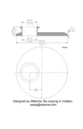 Eccentric End Cap Reducer | Tri Clamp 6 in. x 2 in. - SS304 / 3A