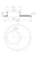 Eccentric End Cap Reducer | Tri Clamp 6 in. x 3 in. - SS304 / 3A