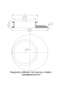 Eccentric End Cap Reducer | Tri Clamp 6 in. x 4 in. - SS304 / 3A