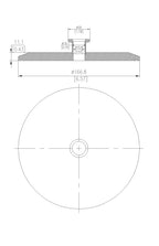 nd Cap Reducer | Tri Clamp 6 in. x KF16. - SS304 / 3A