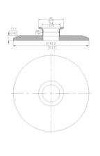 End Cap Reducer | Tri Clamp 6 in. x KF40 - SS304 / 3A
