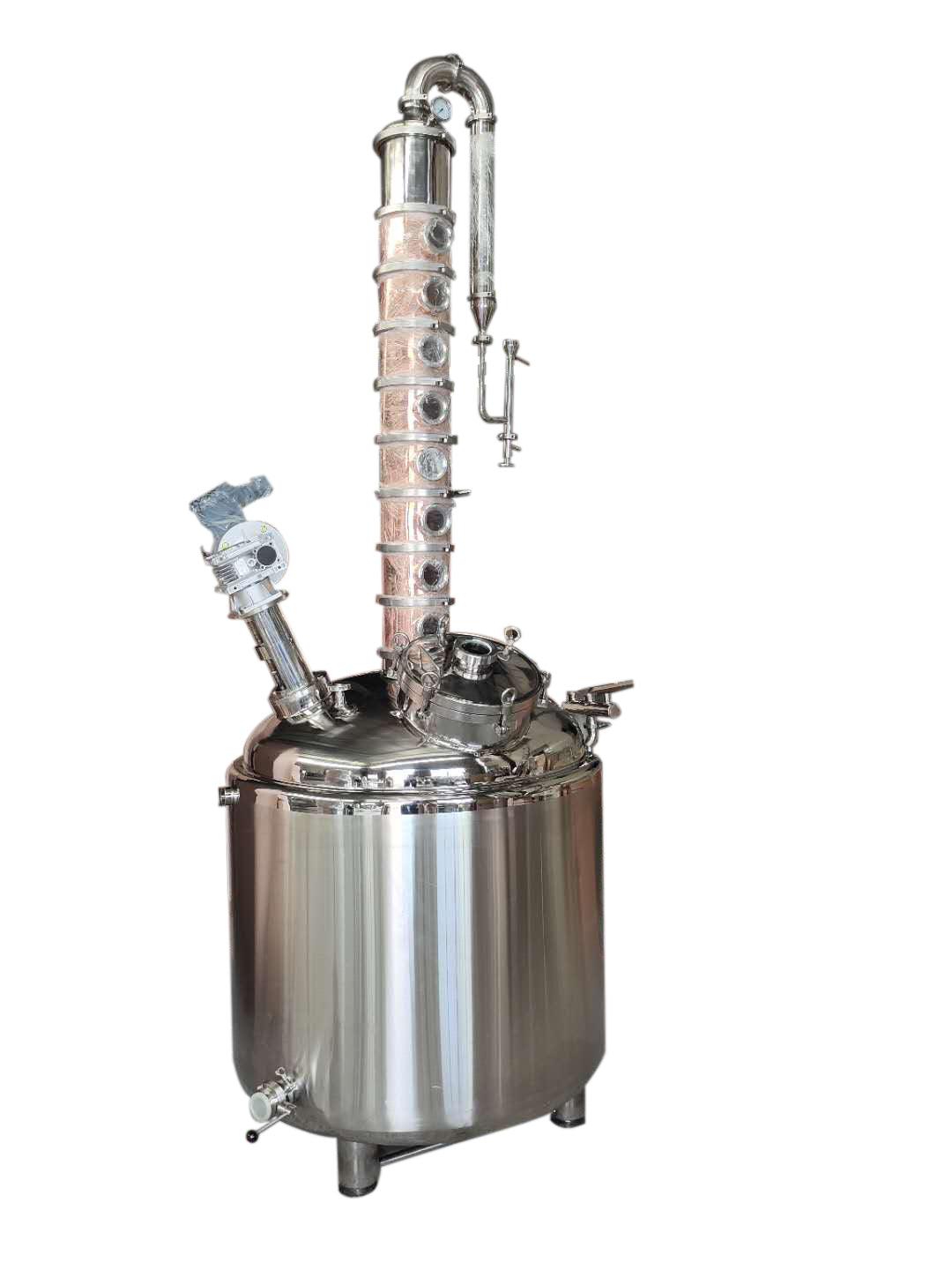 Copper Vodka Gin Whiskey Column Still 600Lt 8 inch 8 Plates