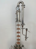 4 inch 6 Plate Glass Reflux Still Column