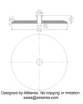 End Cap Reducer | Tri Clamp 8 in. x 0.75 in. - SS304 / 3A