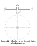 End Cap Reducer | Tri Clamp 8 in. x 0.75 in. - SS304 / 3A