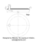 Eccentric End Cap Reducer | Tri Clamp 8 in. x 0.75 in. - SS304 / 3A