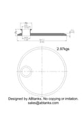 Eccentric End Cap Reducer | Tri Clamp 8 in. x 2 in. - SS304 / 3A