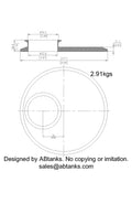 Eccentric End Cap Reducer | Tri Clamp 10 in. x 3 in. - SS304 / 3A