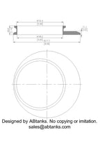 Eccentric End Cap Reducer | Tri Clamp 8 in. x 4 in. - SS304 / 3A