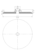 End Cap Reducer | Tri Clamp 8 in. x KF25. - SS304 / 3A