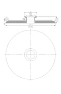 End Cap Reducer | Tri Clamp 8 in. x KF40. - SS304 / 3A