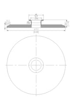 End Cap Reducer | Tri Clamp 8 in. x KF40. - SS304 / 3A