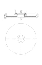 End Cap Reducer | Tri Clamp 8 in. x KF50. - SS304 / 3A
