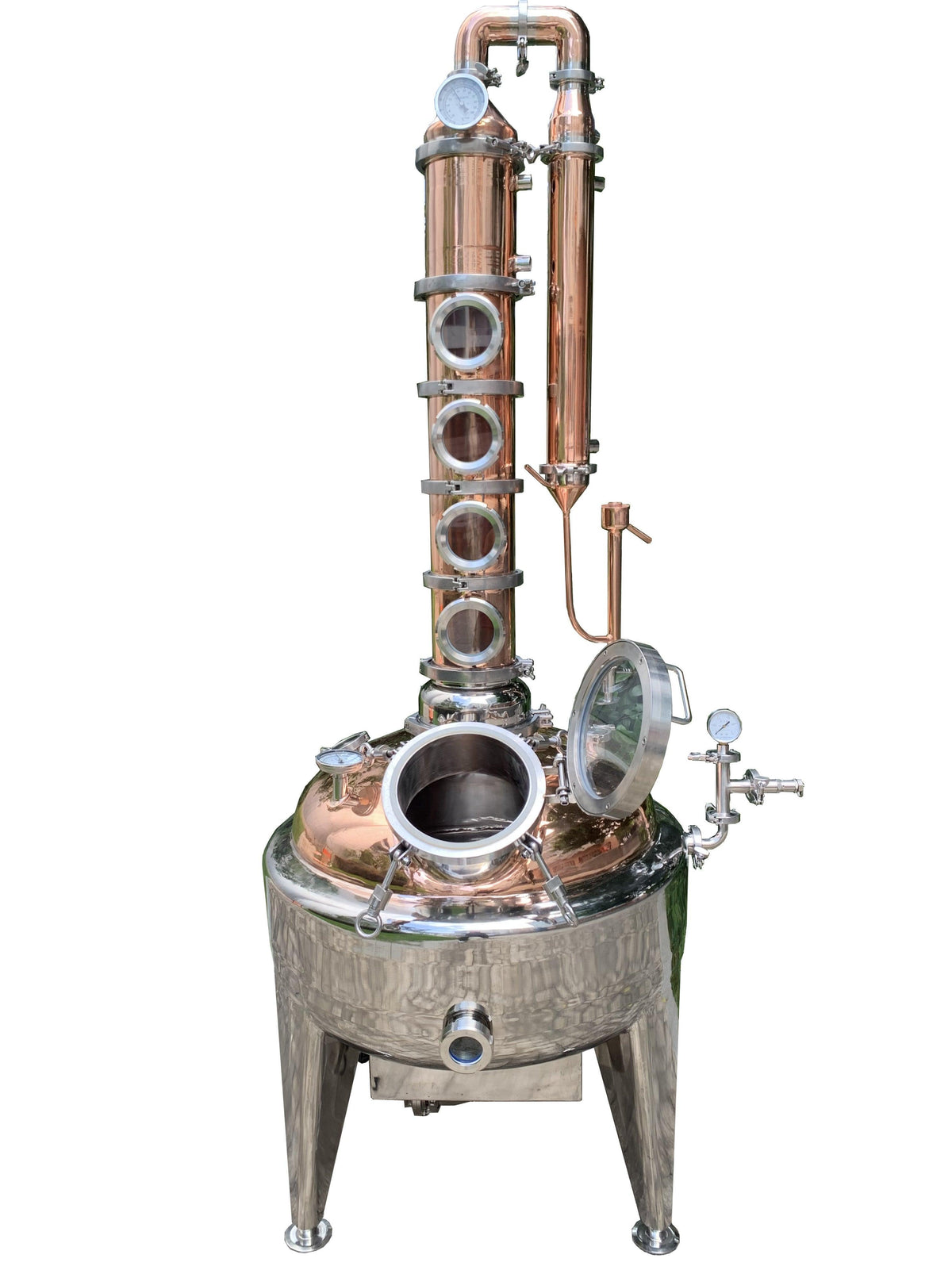 Copper Jacketed Still 26 gallon 6" Pot Belly Distiller