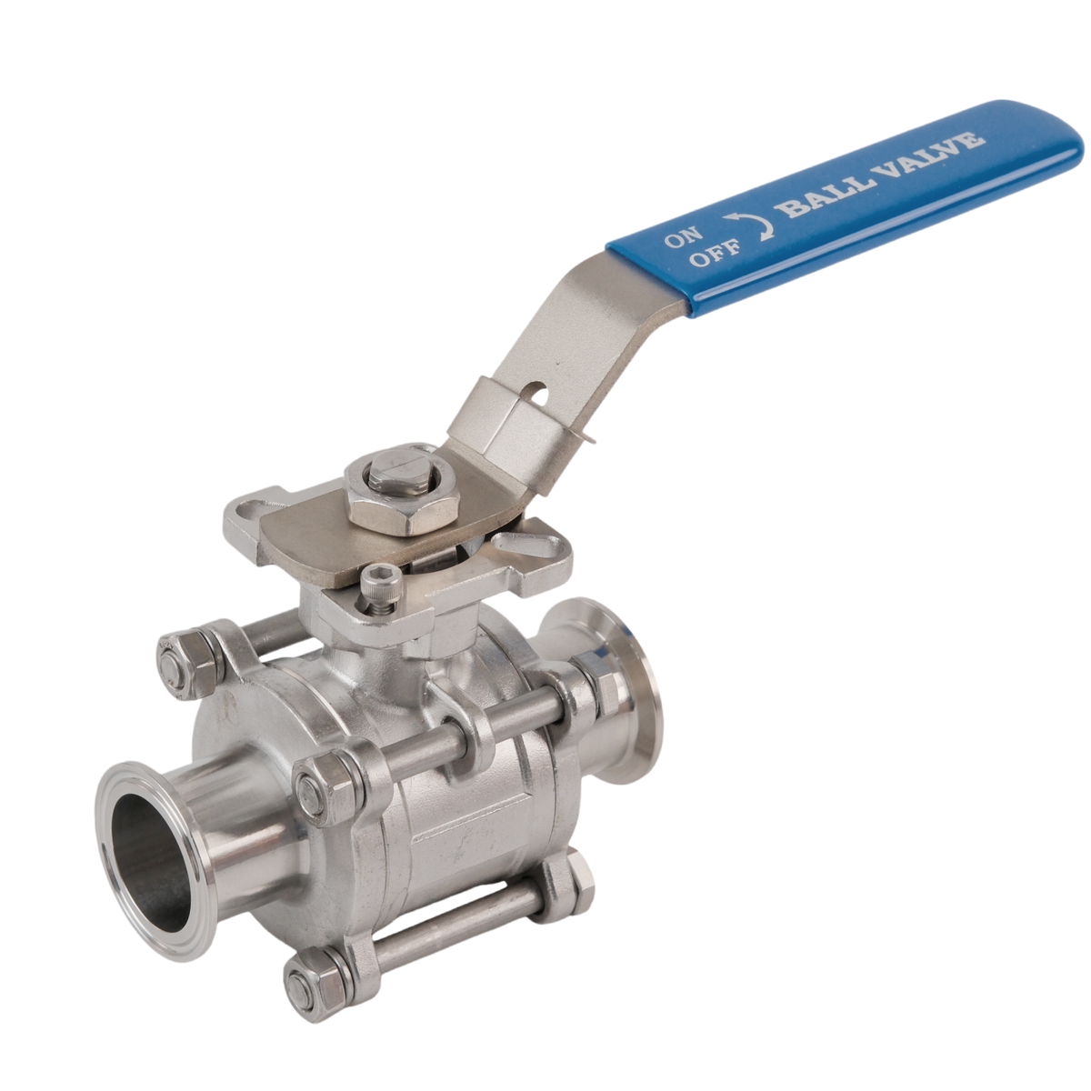 Tri Clamp 3 Piece Ball Valve SS 304
