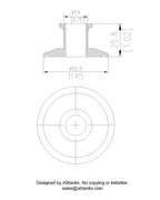 End Cap Reducer | Tri Clamp 1 in. x 0.75 in. - SS304 / 3A -0