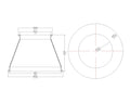 Concentric Reducer | Tri Clamp 10 in. x 6 in. - SS304 / 3A