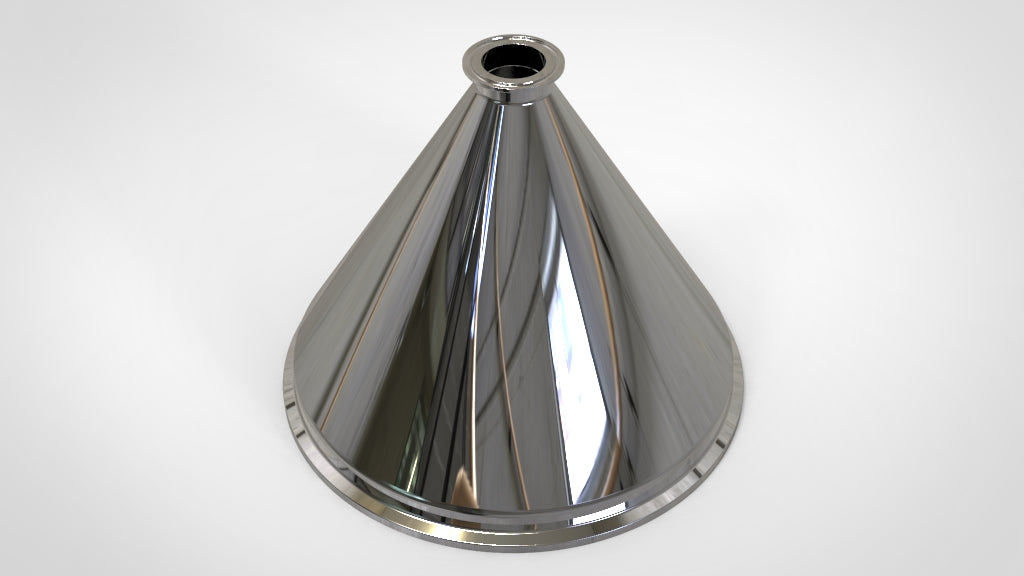 Concentric Reducer | Tri Clamp 12 in. x 2 in. - SS304 / 3A