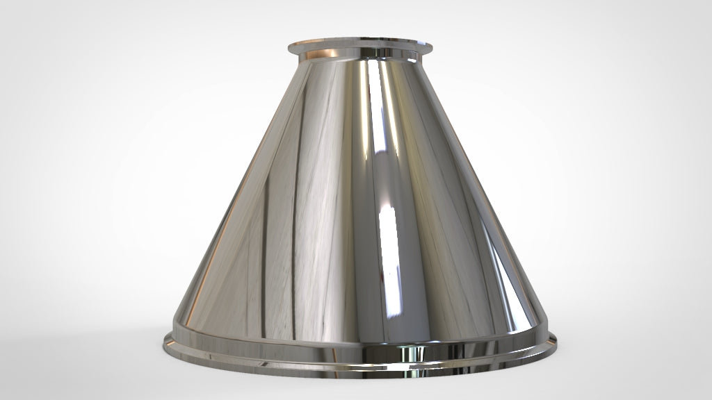 Concentric Reducer | Tri Clamp 12 in. x 4 in. - SS304 / 3A