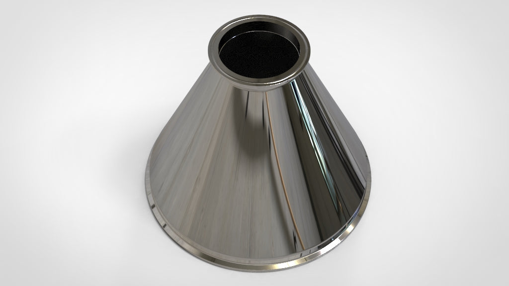 Concentric Reducer | Tri Clamp 12 in. x 4 in. - SS304 / 3A