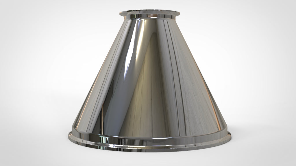 Concentric Reducer | Tri Clamp 12 in. x 4 in. - SS304 / 3A