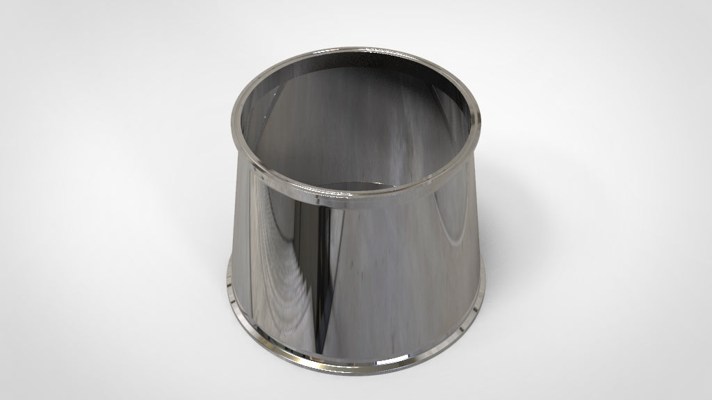 Concentric Reducer | Tri Clamp 12 in. x 10 in. - SS304 / 3A