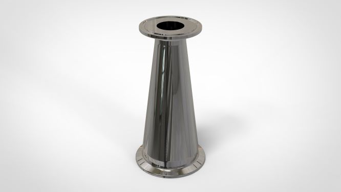 Concentric Reducer | Tri Clamp 2 in. x 1 in. - SS304 / 3A