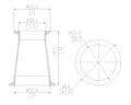 Concentric Reducer | Tri Clamp 2 in. x 1.5 in. - SS304 / 3A