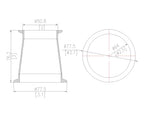 Concentric Reducer | Tri Clamp 2.5 in. x 2 in. - SS304 / 3A