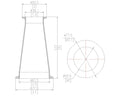 Concentric Reducer | Tri Clamp 2.5 in. x 1.5 in. - SS304 / 3A