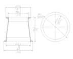 Concentric Reducer | Tri Clamp 3 in. x 2.5 in. - SS304 / 3A
