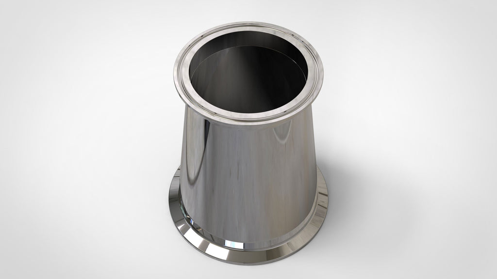 Concentric Reducer | Tri Clamp 4 in. x 3 in. - SS304 / 3A