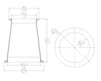 Concentric Reducer | Tri Clamp 4 in. x 3 in. - SS304 / 3A