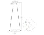 Concentric Reducer | Tri Clamp 4 in. x 1.5 in. - SS304 / 3A
